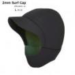 【2mmブラックジャージ】　サーフキャップ　Lサイズ/裏ストレッチジャージ
