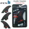 【FCSⅡトライ】 「FILIPE TOLEDO」　PC  BLACK/RED 　M/Lサイズ　