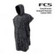 【FCS】 Towel Poncho　Jacquard Charcoal