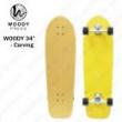 WOODYPRESS スケートボード　カービングシリーズ　34"Carving / イエロー