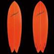 【中古 EPS 】 STEWART SURFBOARDS 6'2"FISH オレンジ