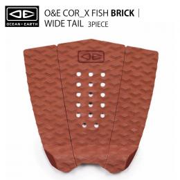 【OCEAN&EARTH】COR_X FISH デッキパッド/3ピース/BRICK