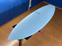 【EPS エポキシ】TIDEX 6'2"　「NEW SHORT PLUS」　アイスブルー/クリア