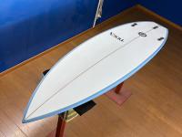 【EPS エポキシ】TIDEX 6'2"　「NEW SHORT PLUS」　アイスブルー/クリア