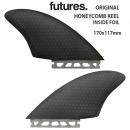 FUTURES ハニカム キール ツインフィンセット　ダークスモーク・インサイドフォイル