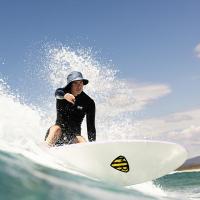 【OCEAB&EARTH】BINGIN SOFT PEAK SURF HAT ブラック (夏用)