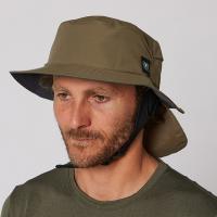 【OCEAB&EARTH】INDO STIFF PEAK SURF HAT オリーブ (夏用)