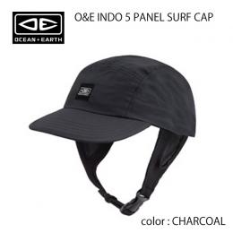 【OCEAN&EARTH】INDO 5 PANEL SURF CAP チャコール(夏用)