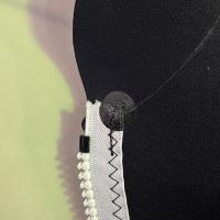 【SALE】2mm 長袖ジャケット  既成メンズ8サイズ　ブラックxホワイトファスナー