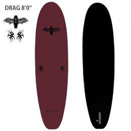 DRAG  8'0 "THE COFFEN " SINGLE FIN  STOU/BK (ブラウン)