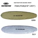 DESTINATION ボードラップ　フィッシュ/ファン(6'0"～8'0")GRN/SIL