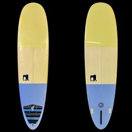 【中古ファンボード EPS  】 DECENCY 　7'4" ライトイエローxライトブルー