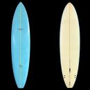 【新古 ファンボード PU 】　RUSS-K 　7'4" ライトブルー※送料は別途負担