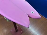 【PU ツイン】　NO-LOGO  6'1" 　「B-FISH TWIN」　ピンク　※送料別途ご負担