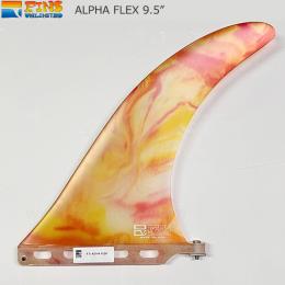 FU FIN   9.5" "ALPHA FLEX" ORANGE-MARBLE1