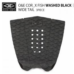 【OCEAN&EARTH】COR_X FISH デッキパッド/3ピース/WASHED BLACK