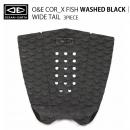 【OCEAN&EARTH】COR_X FISH デッキパッド/3ピース/WASHED BLACK
