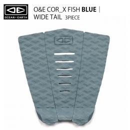 【OCEAN&EARTH】COR_X FISH デッキパッド/3ピース/BLUE