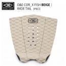 【OCEAN&EARTH】COR_X FISH デッキパッド/3ピース/BEIGE