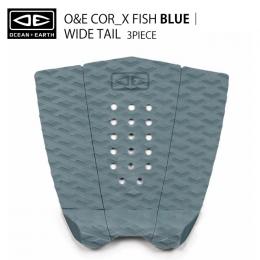 【OCEAN&EARTH】COR_X FISH デッキパッド/3ピース/BLUE